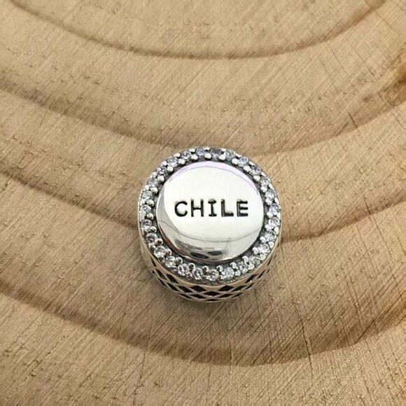 Pandora Chile Flag Exclusive Charm, 925 Jewelry,mother Pandora CHILE Travel Exclusive Charm Pendant, S925 Silver Jewelry